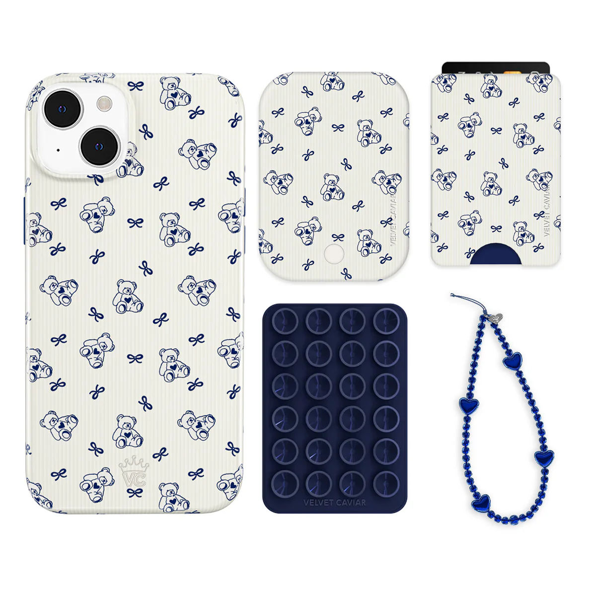 Preppy Teddy iPhone Bundle Set - Wallet - Image 9