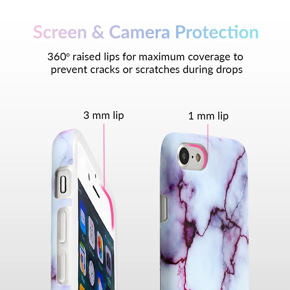 Purple Streak Marble iPhone Case - Image 9