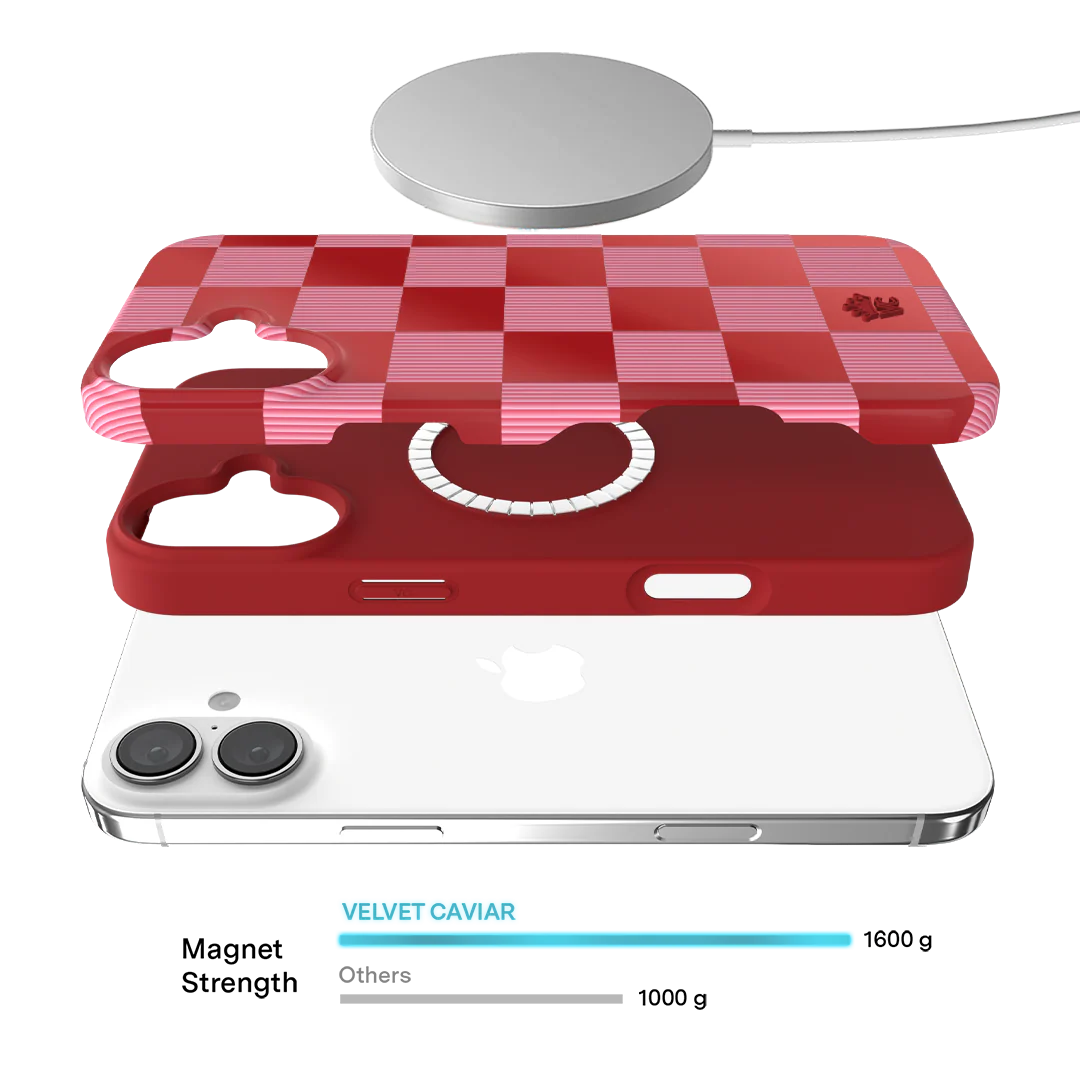 Rose Vibe Checkered iPhone Case - Image 118