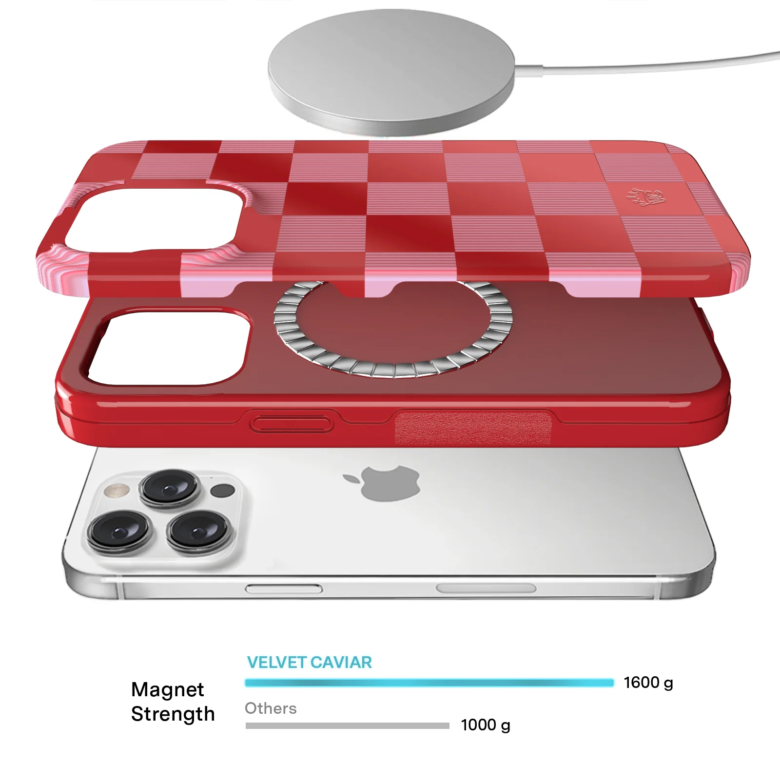 Rose Vibe Checkered iPhone Case - Image 28