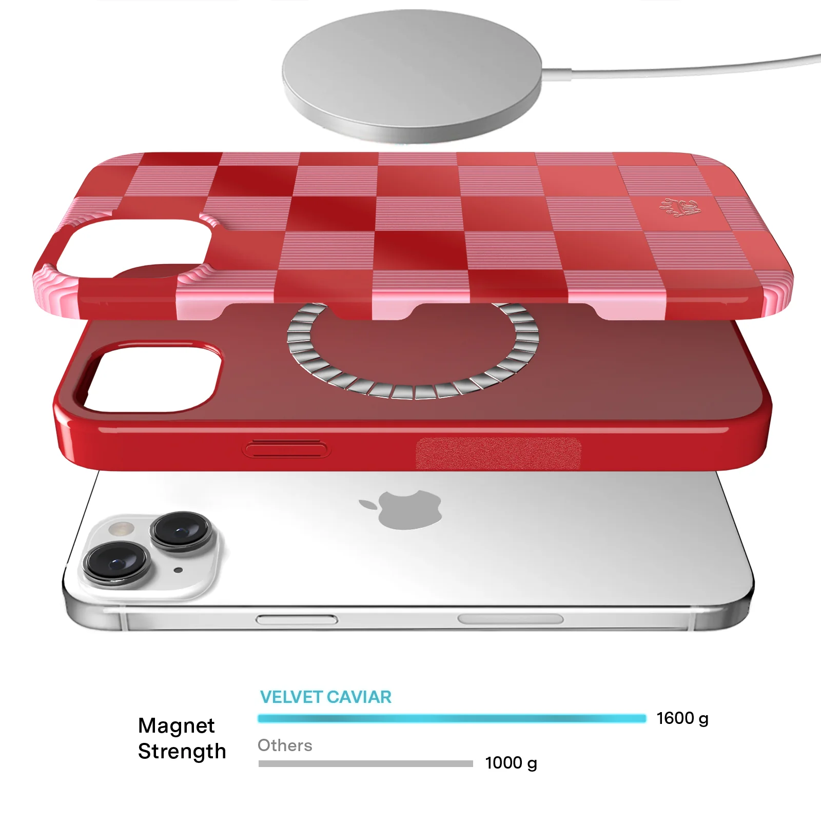 Rose Vibe Checkered iPhone Case - Image 40