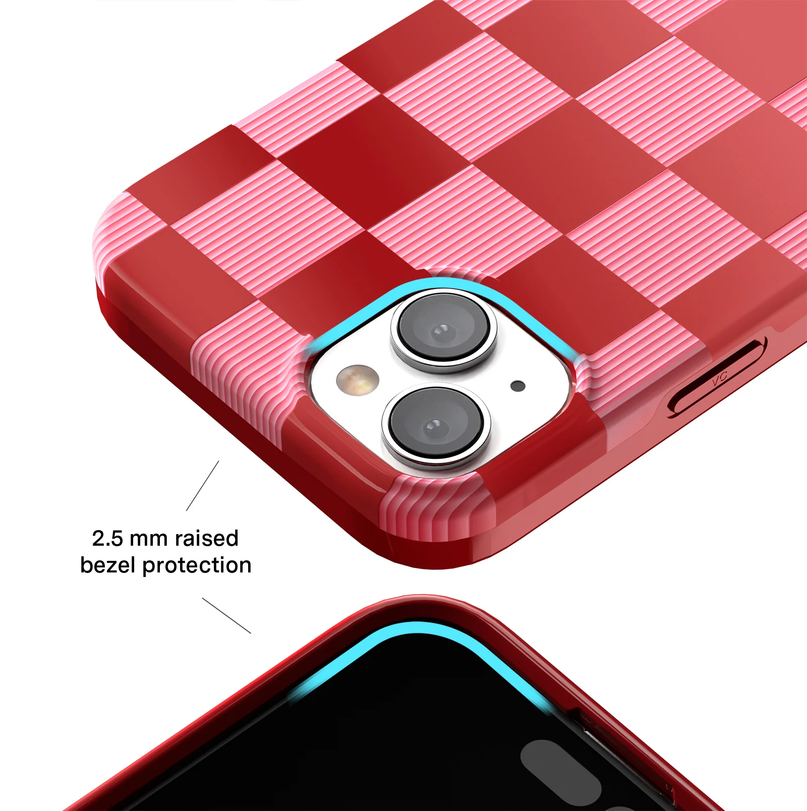 Rose Vibe Checkered iPhone Case - Image 45