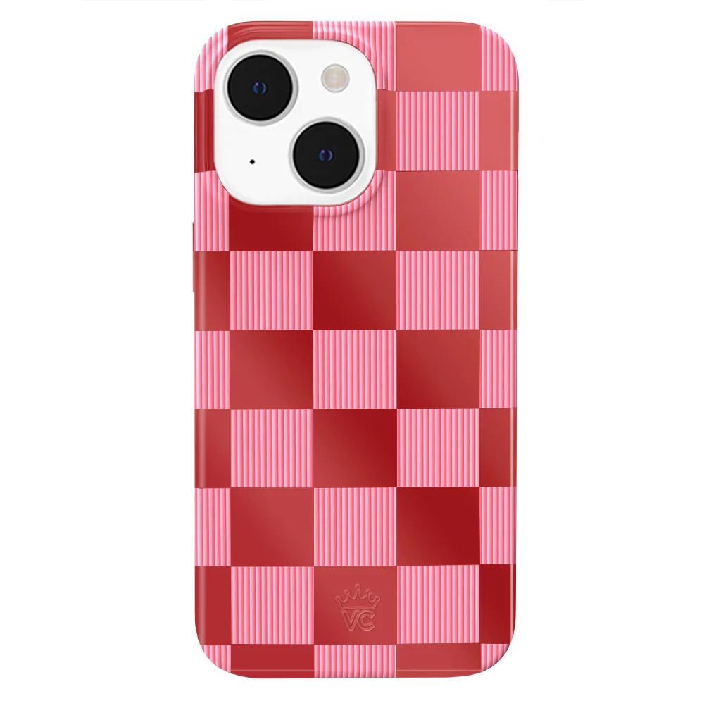 Rose Vibe Checkered iPhone Case - Image 49