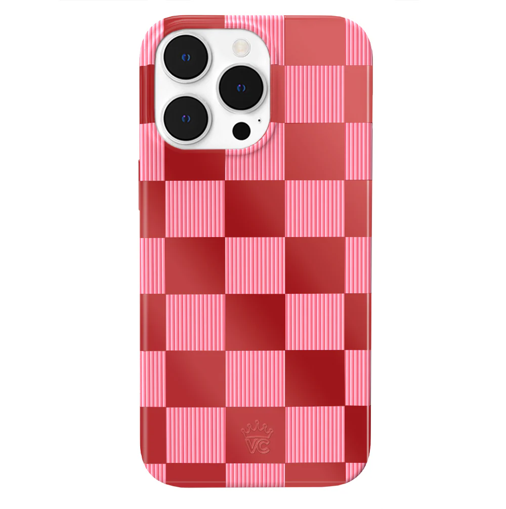 Rose Vibe Checkered iPhone Case - Image 67
