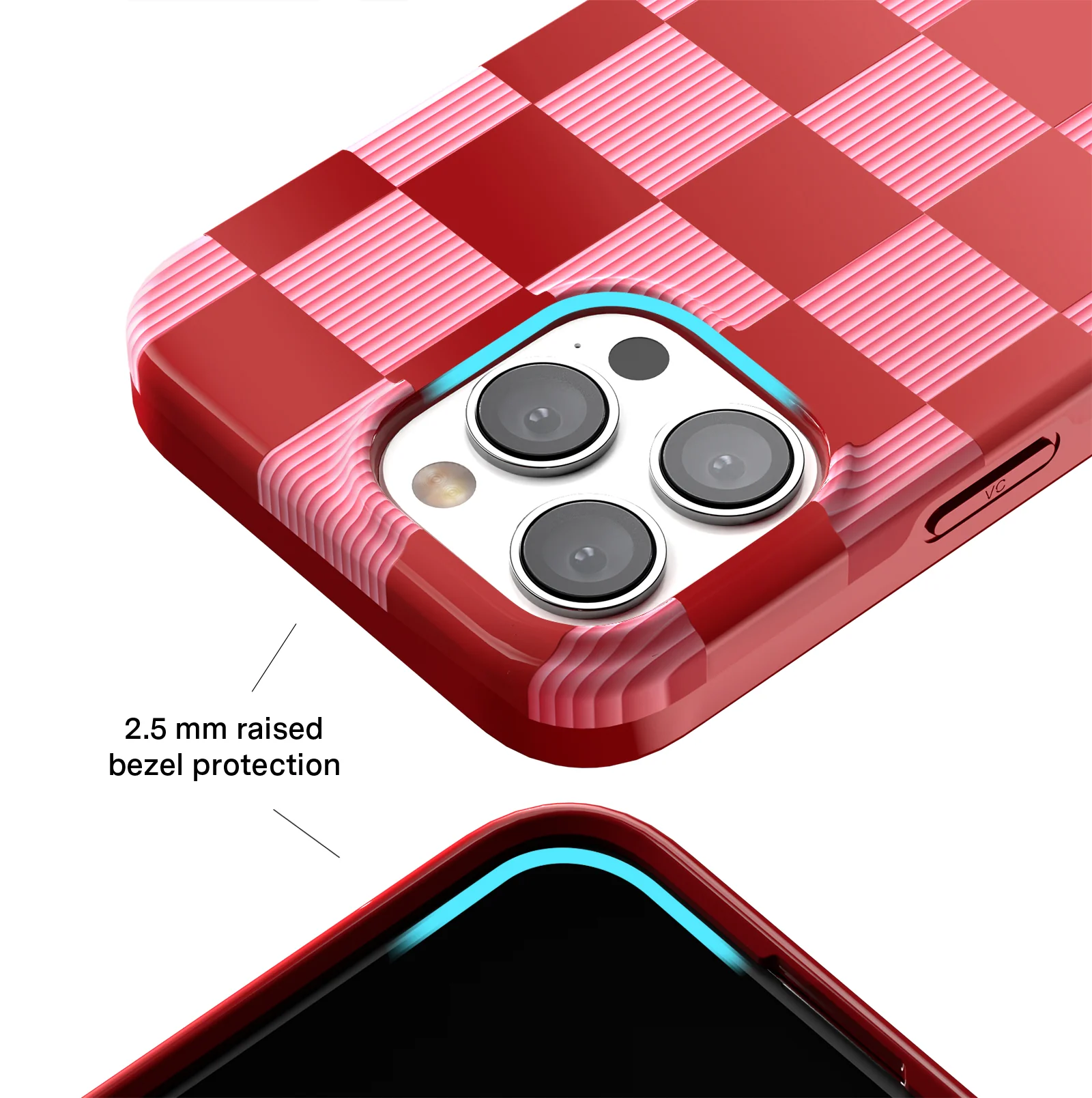 Rose Vibe Checkered iPhone Case - Image 93