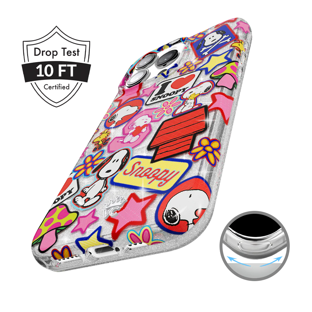 Snoopy Patchwork Glitter iPhone Case - Image 14