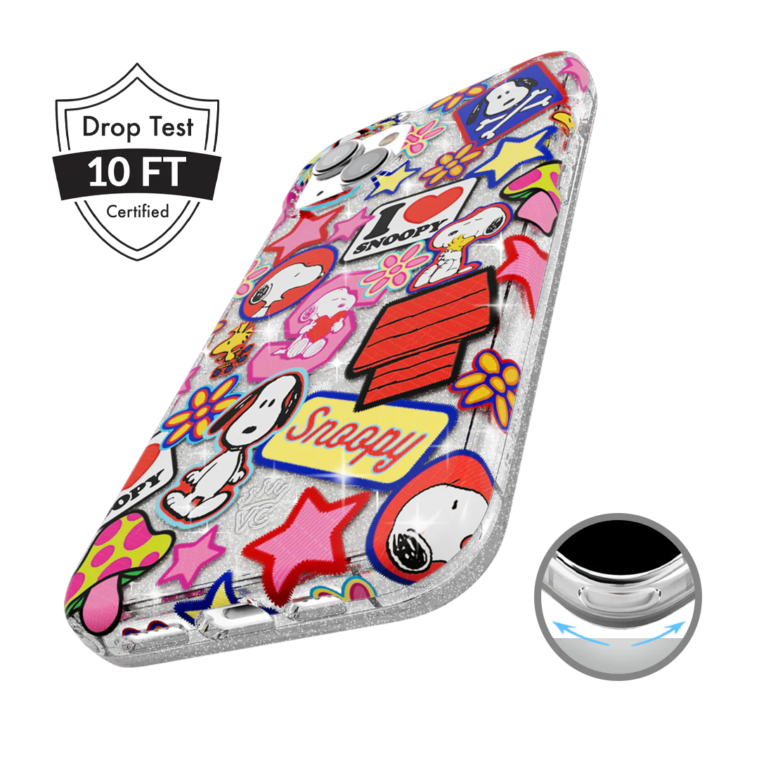 Snoopy Patchwork Glitter iPhone Case - Image 49