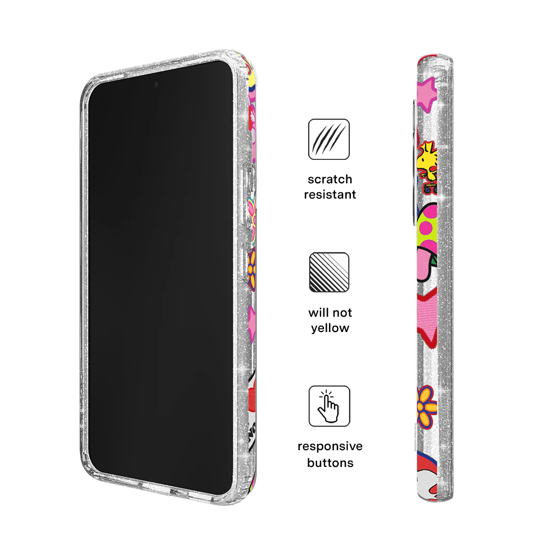 Snoopy Patchwork Glitter Samsung Case - Image 10