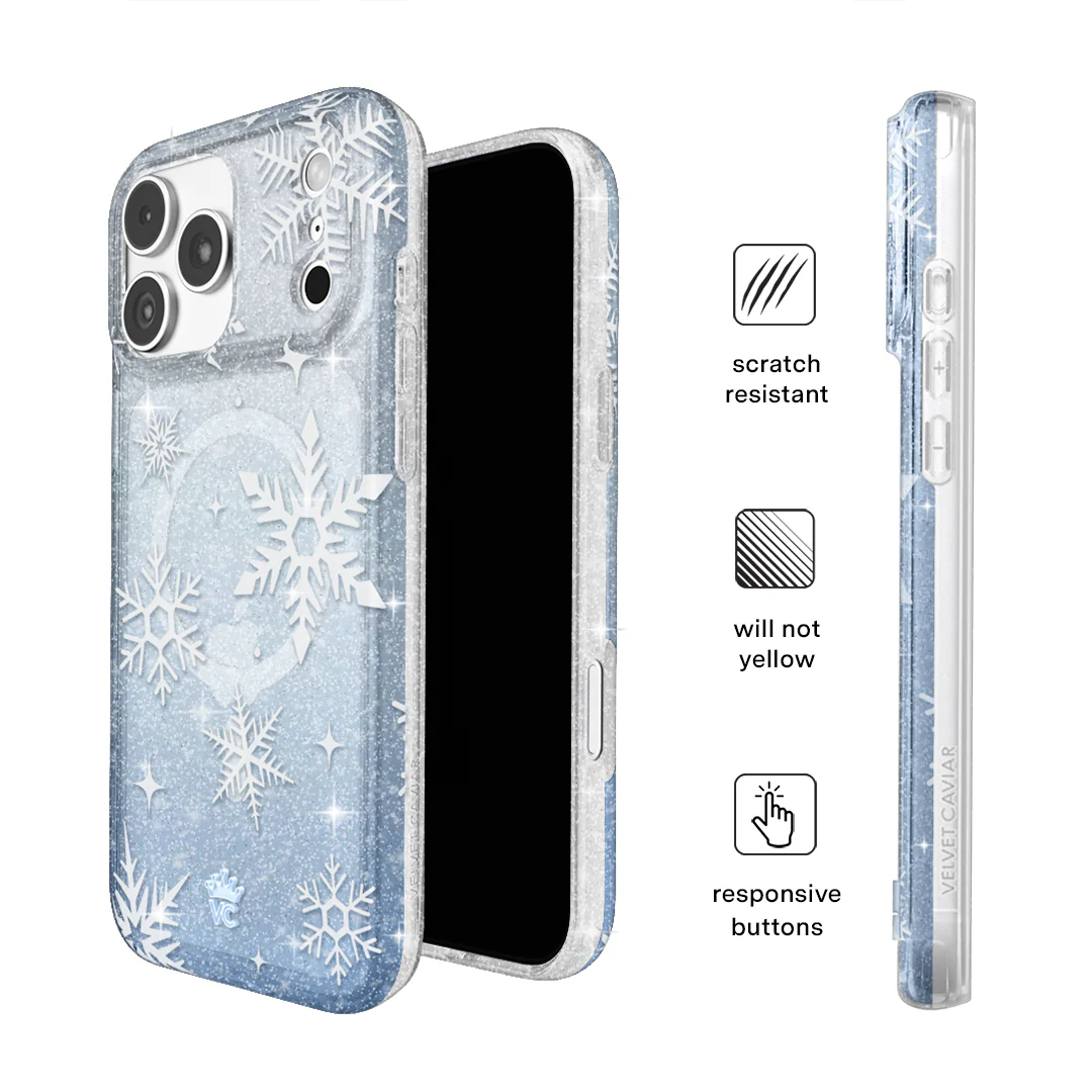 Snow Angel Glitter iPhone Case - Image 15