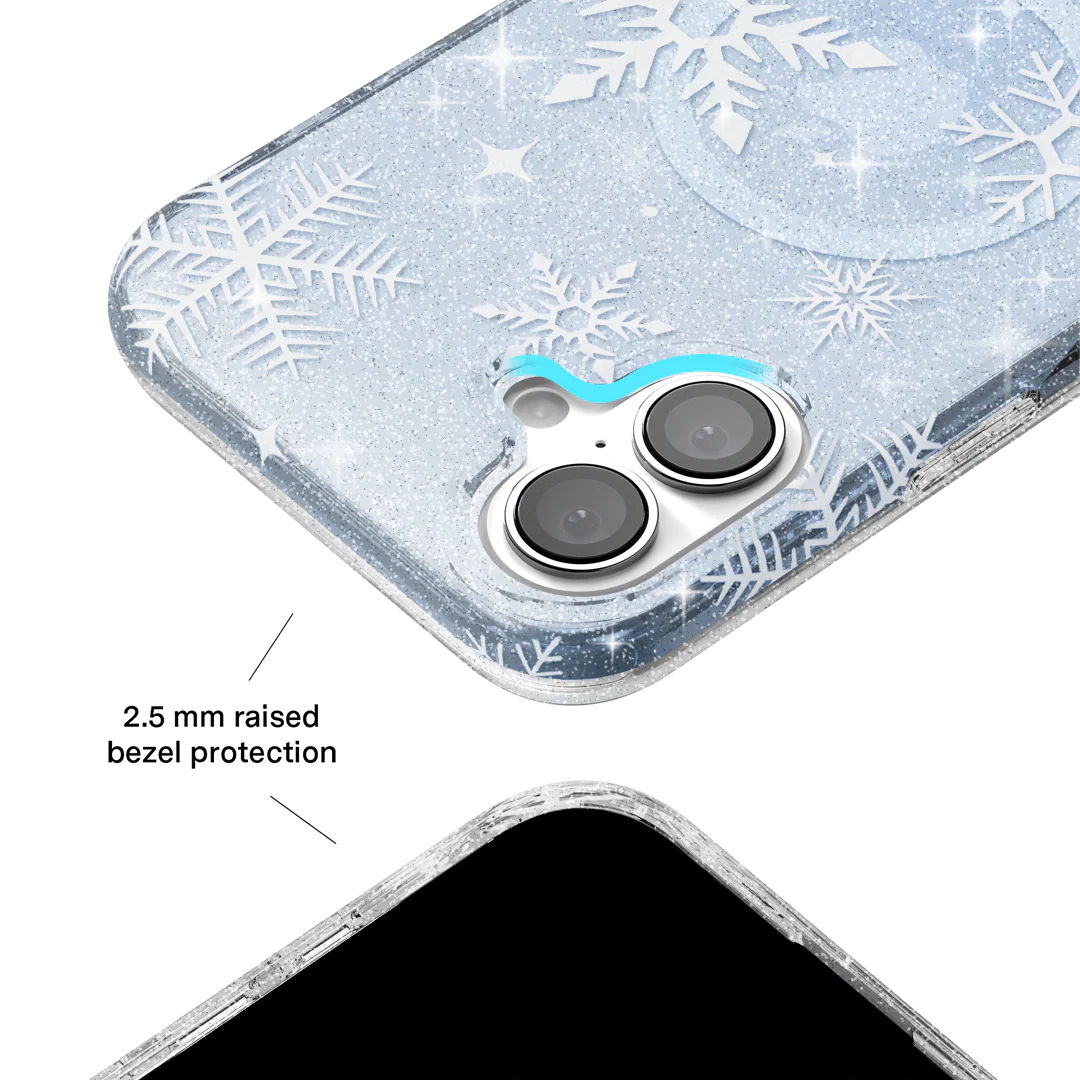 Snow Angel Glitter iPhone Case - Image 41