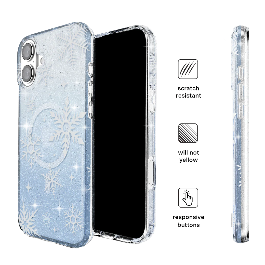 Snow Angel Glitter iPhone Case - Image 44