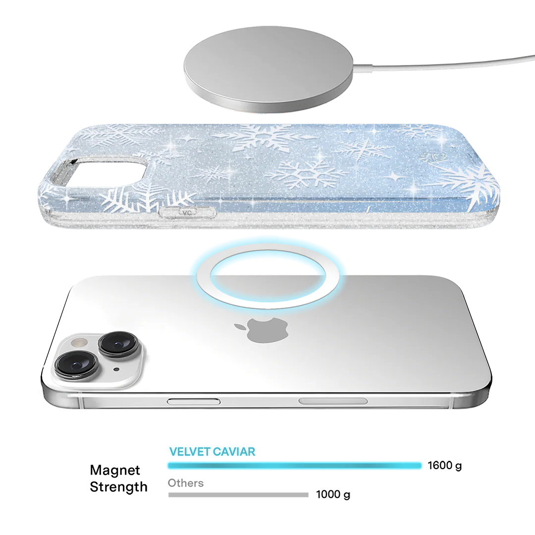 Snow Angel Glitter iPhone Case - Image 84