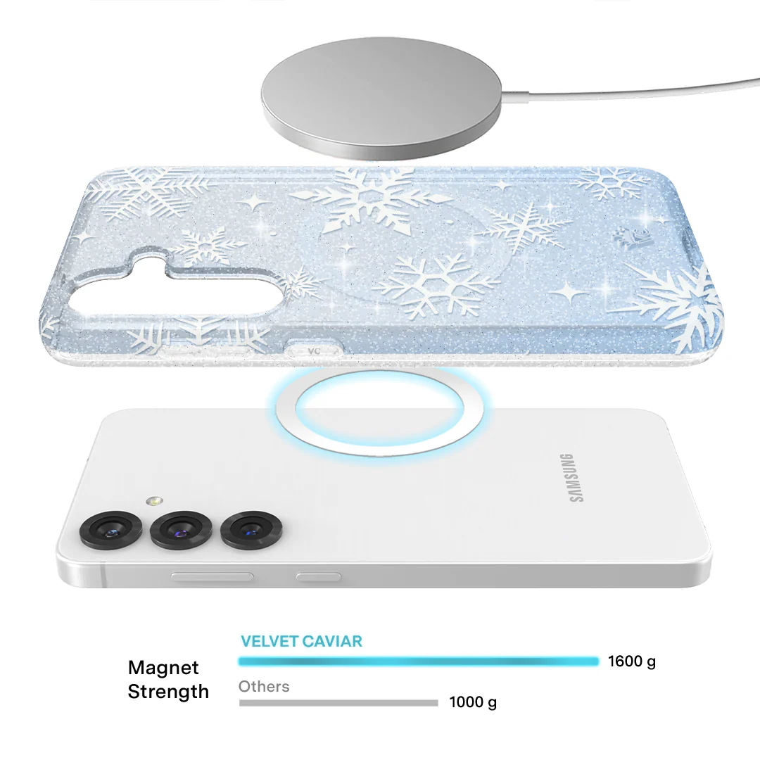 Snow Angel Glitter Samsung Case - Image 14