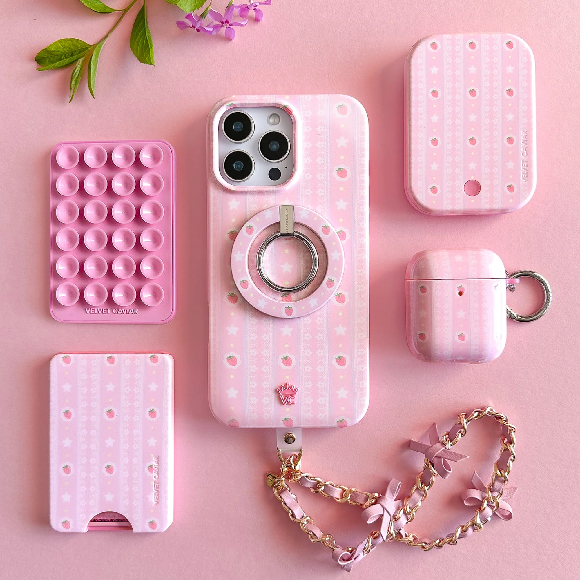Strawberry Macaron AirPod Case - Image 6