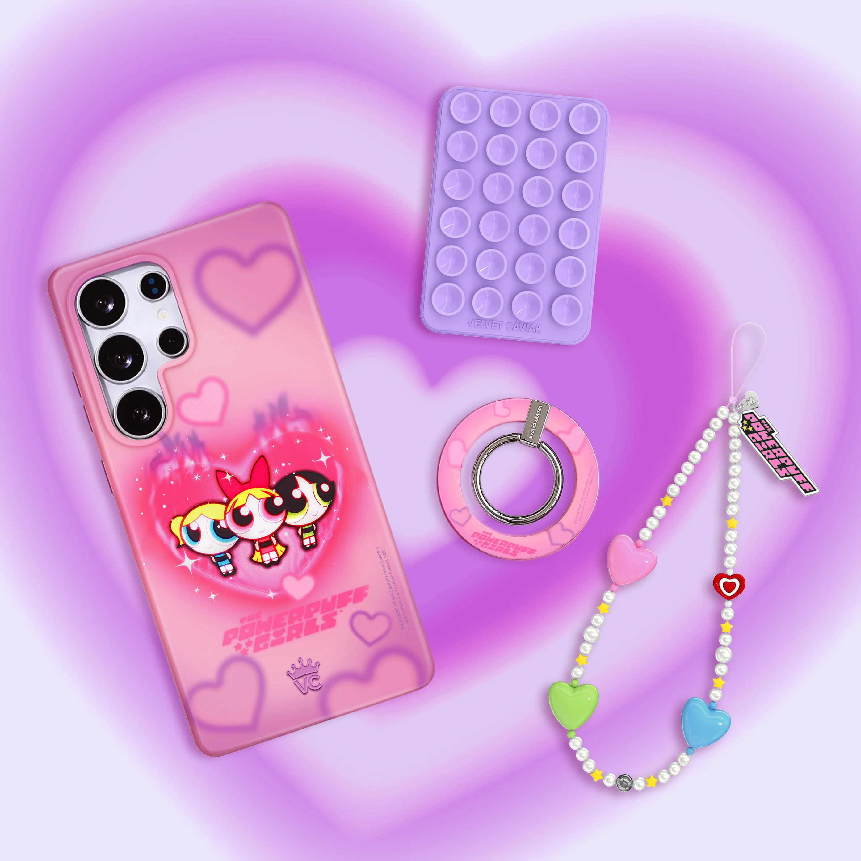 The Powerpuff Girls Airbrush Hearts Samsung Case - Image 63