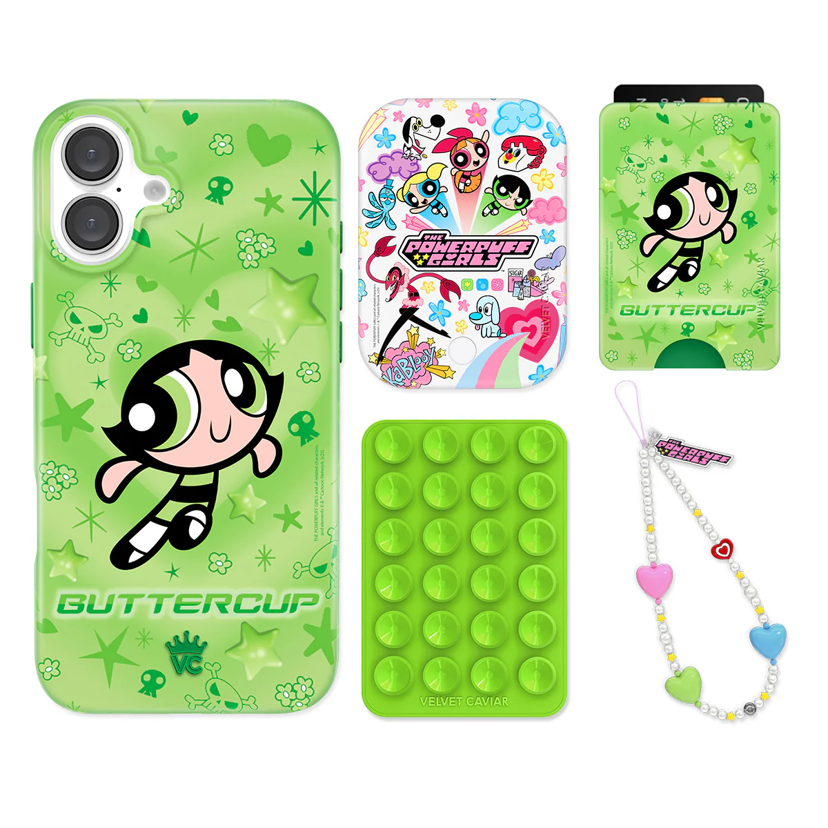 The Powerpuff Girls Buttercup iPhone Bundle Set - Wallet