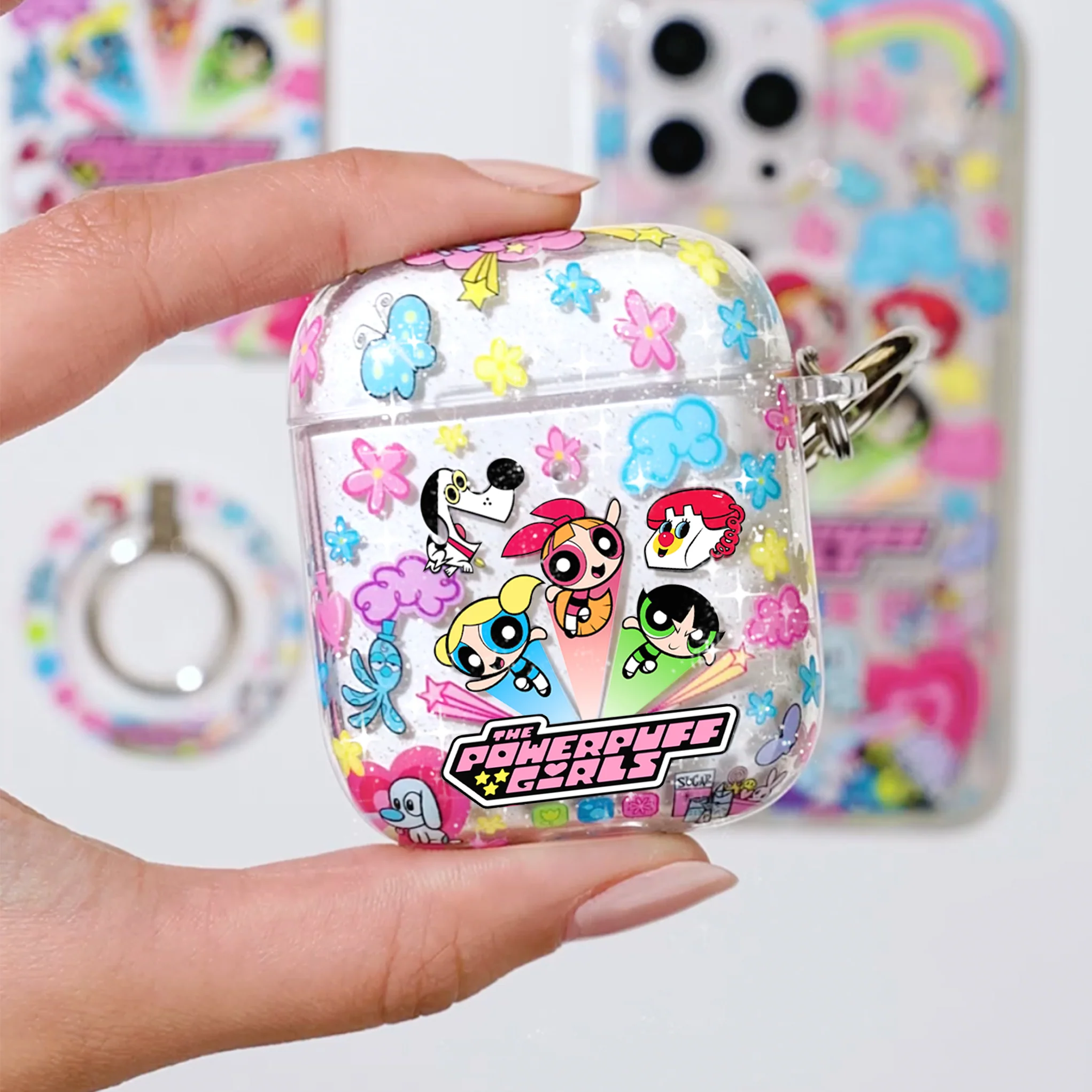 The Powerpuff Girls Girl Power Glitter AirPod Case - Image 22