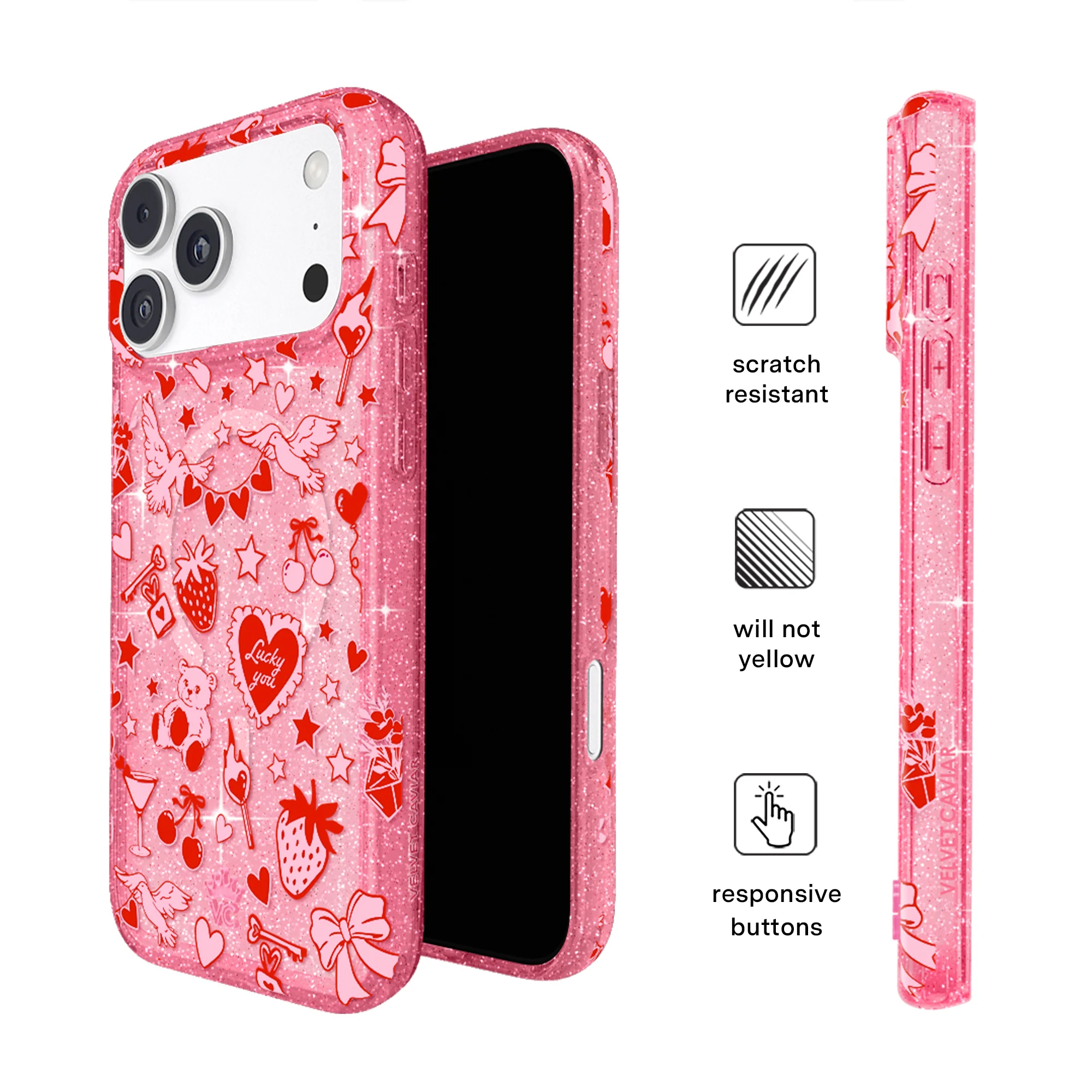 Be Mine Glitter iPhone Case - Image 85
