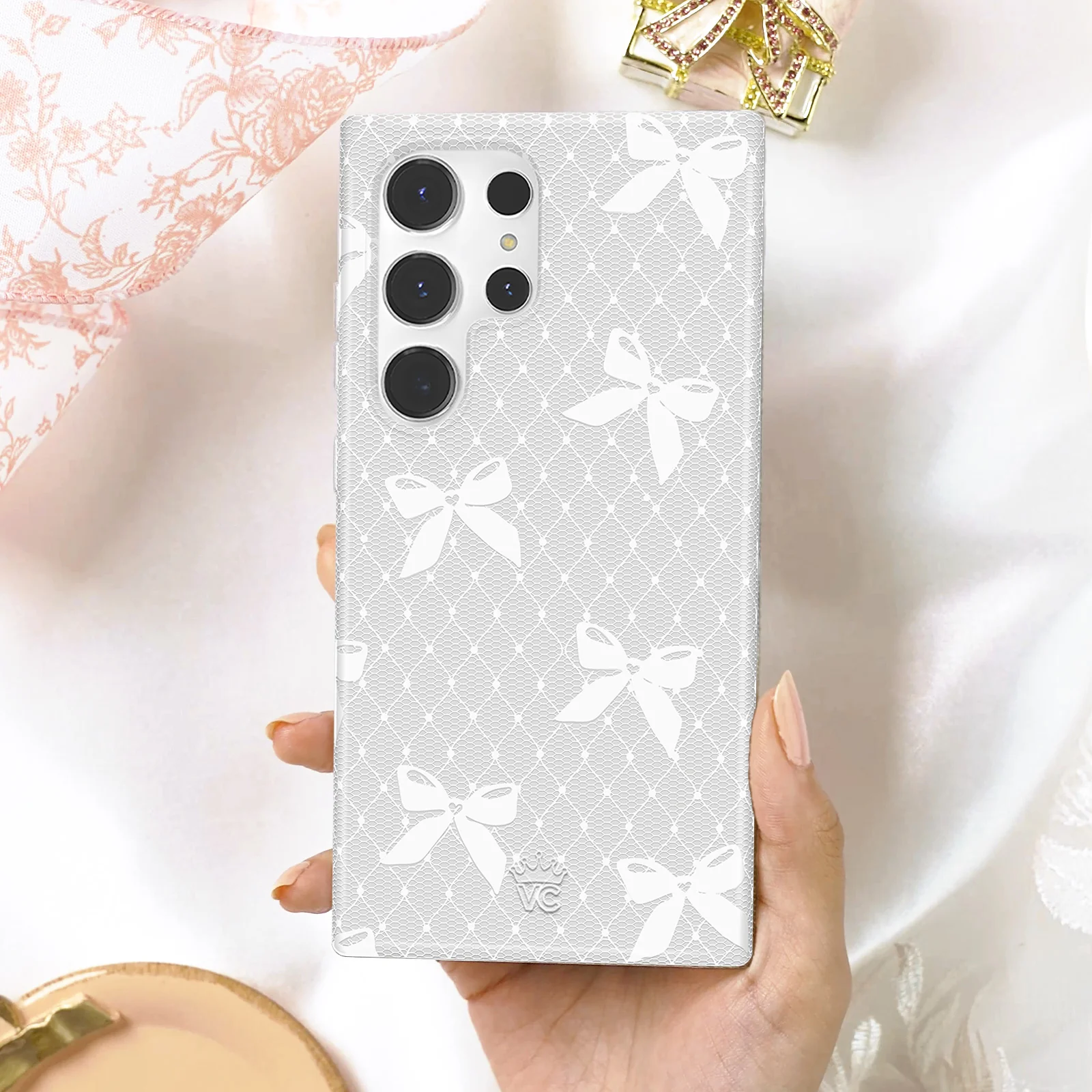 Vintage Lace Bows Samsung Case - Image 70