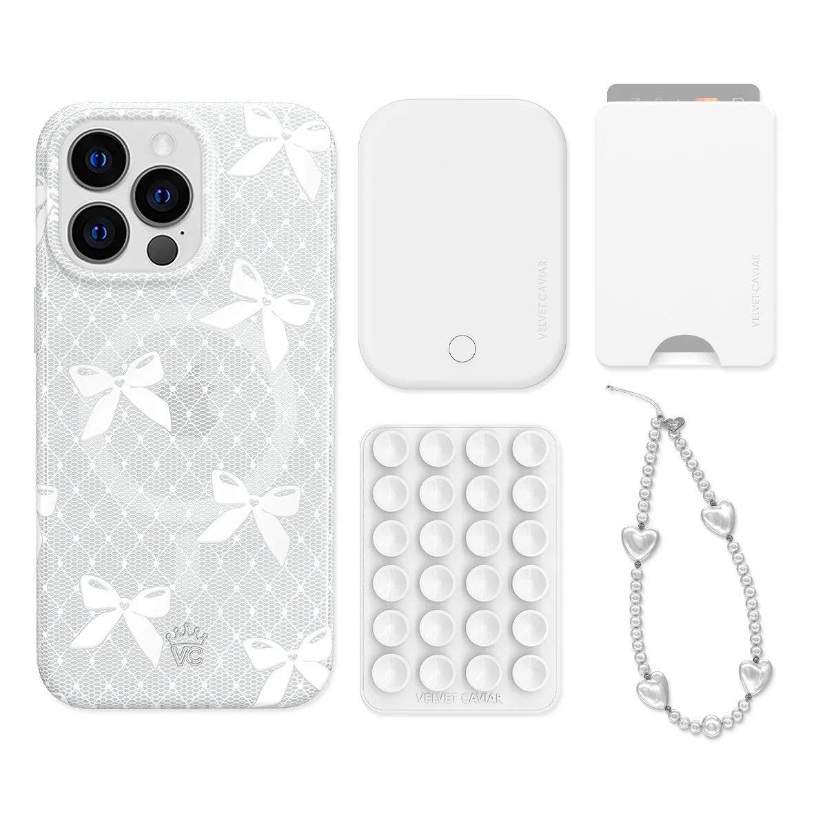 Vintage Lace Bows iPhone Bundle Set - Wallet - Image 11