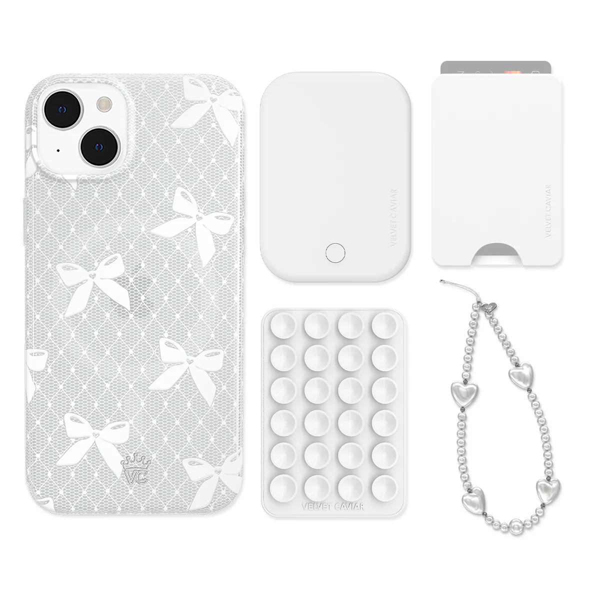 Vintage Lace Bows iPhone Bundle Set - Wallet - Image 5
