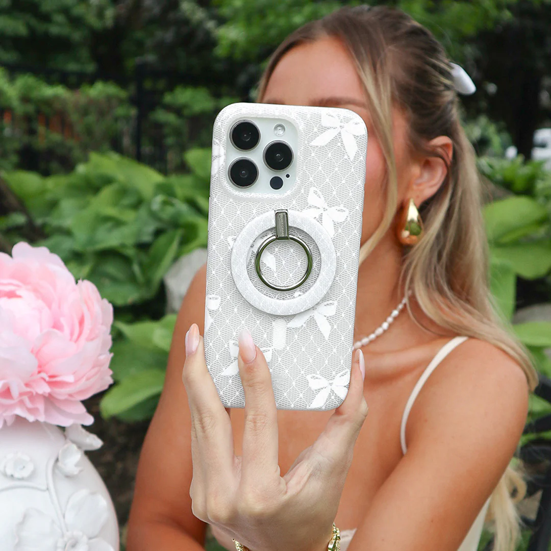 Vintage Lace Bows iPhone Case - Image 80