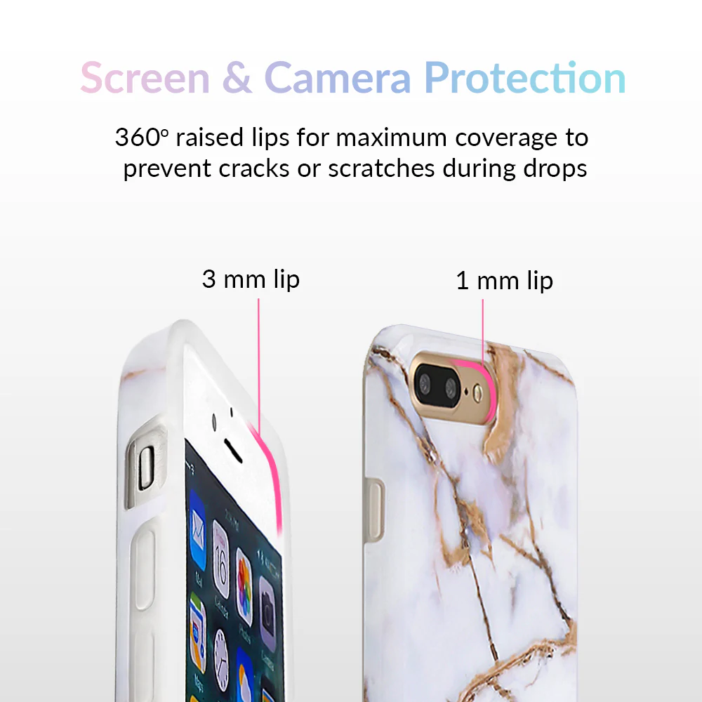 White & Gold Marble iPhone Case - Image 28
