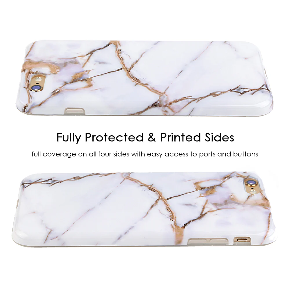 White & Gold Marble iPhone Case - Image 35