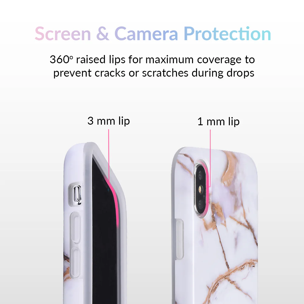 White & Gold Marble iPhone Case - Image 46