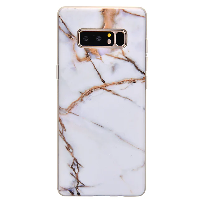White & Gold Marble Samsung Case - Image 8