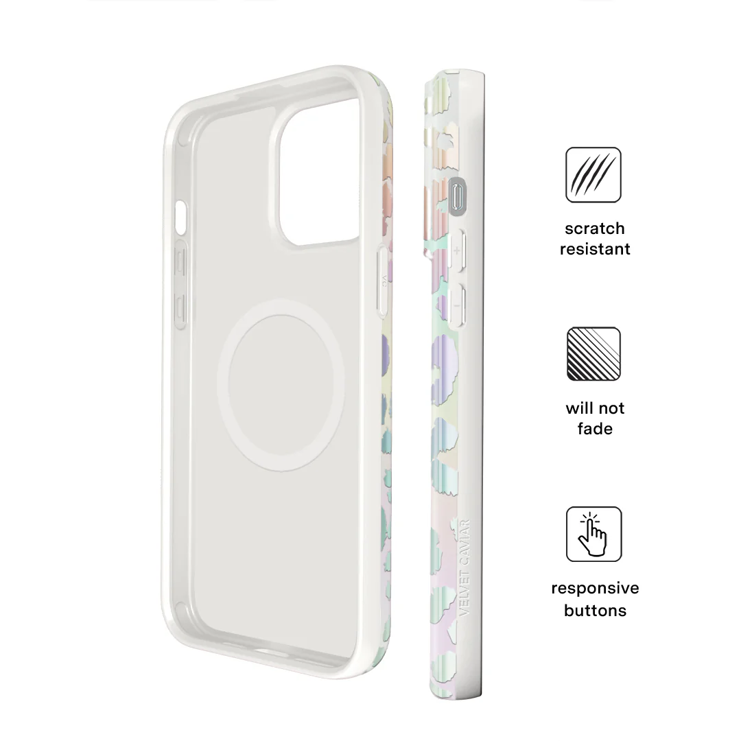 White Opal Leopard iPhone Case - Image 105