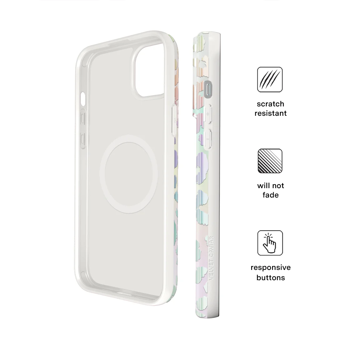 White Opal Leopard iPhone Case - Image 115