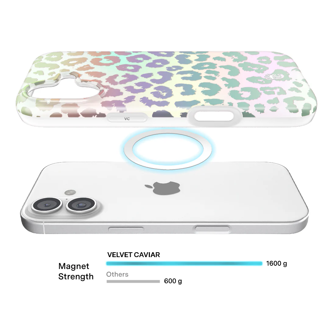 White Opal Leopard iPhone Case - Image 14