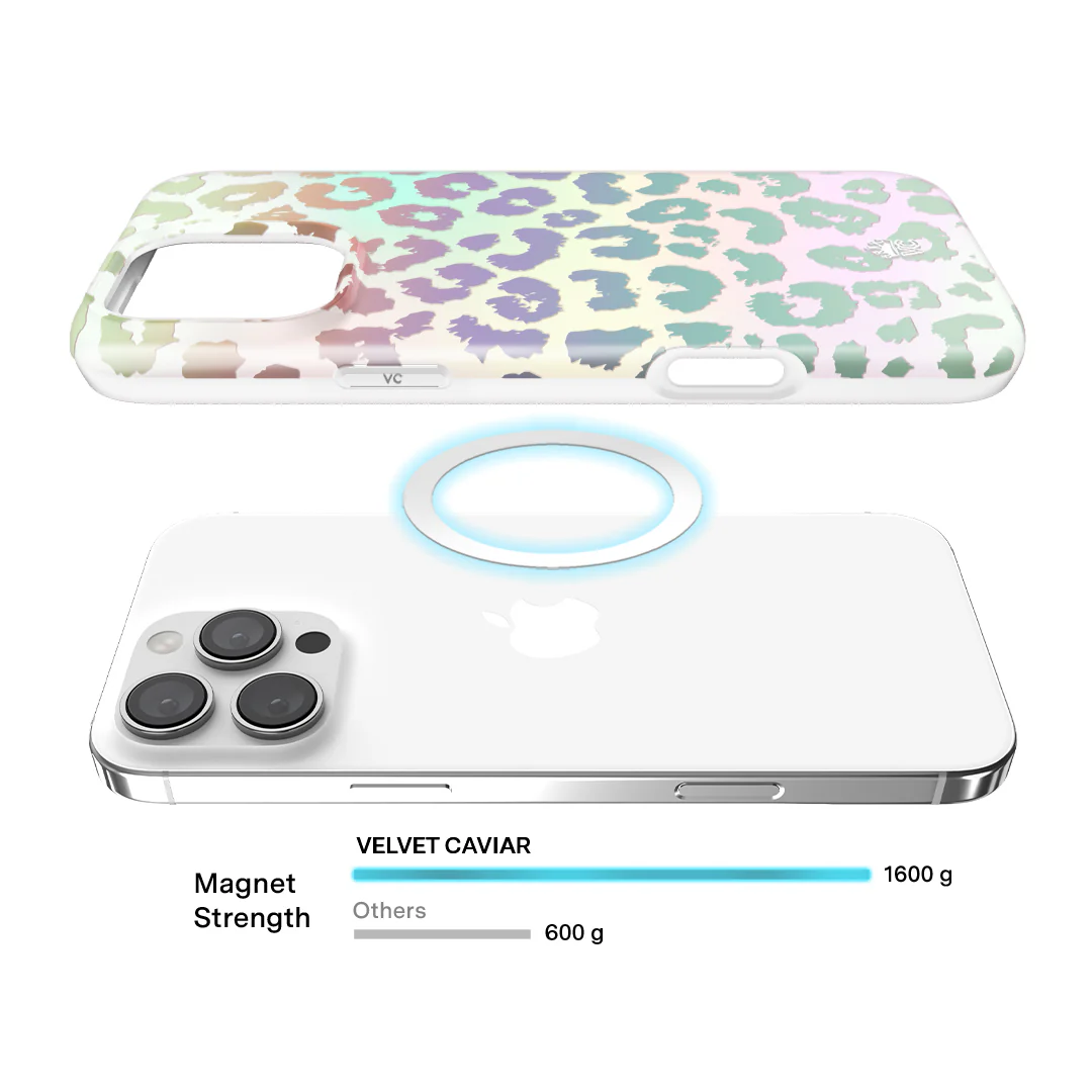 White Opal Leopard iPhone Case - Image 24