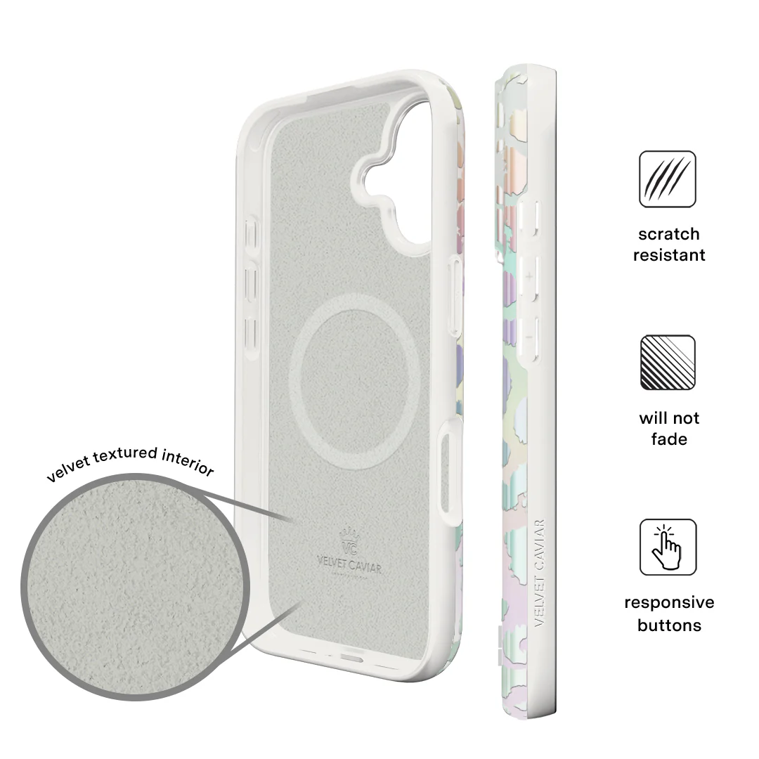 White Opal Leopard iPhone Case - Image 35