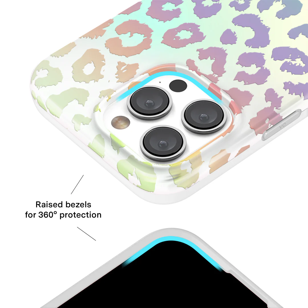 White Opal Leopard iPhone Case - Image 38