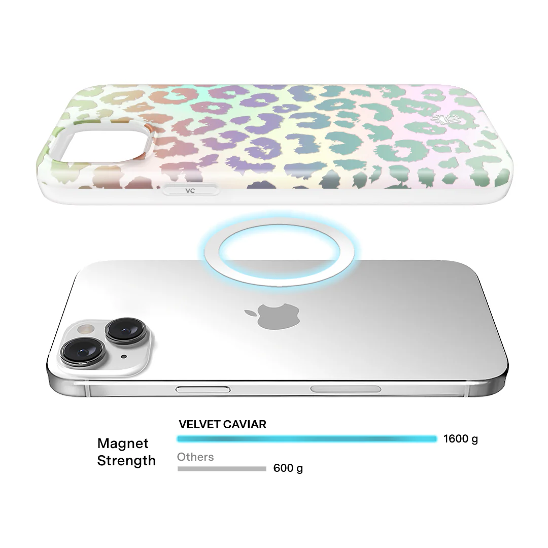 White Opal Leopard iPhone Case - Image 54