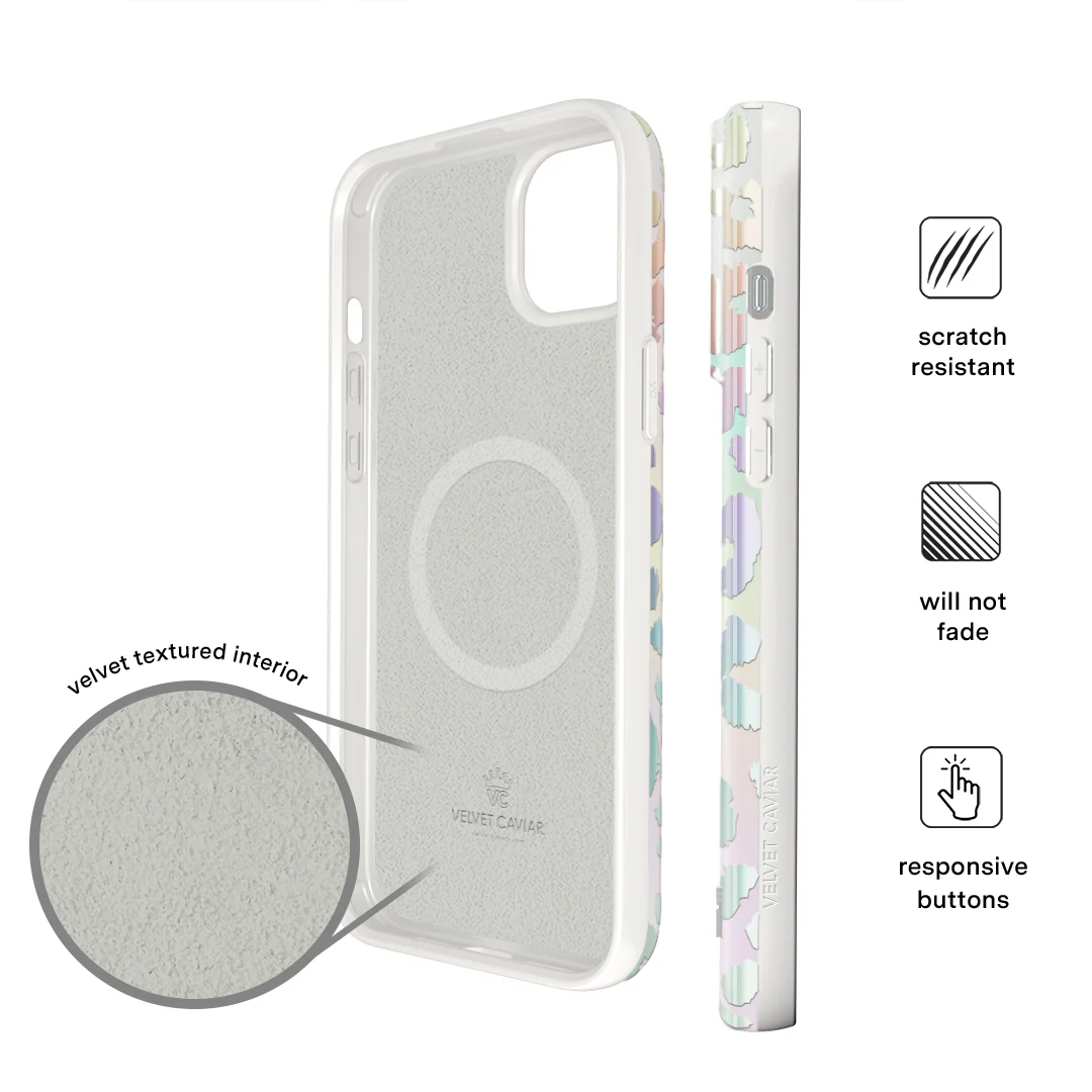 White Opal Leopard iPhone Case - Image 55