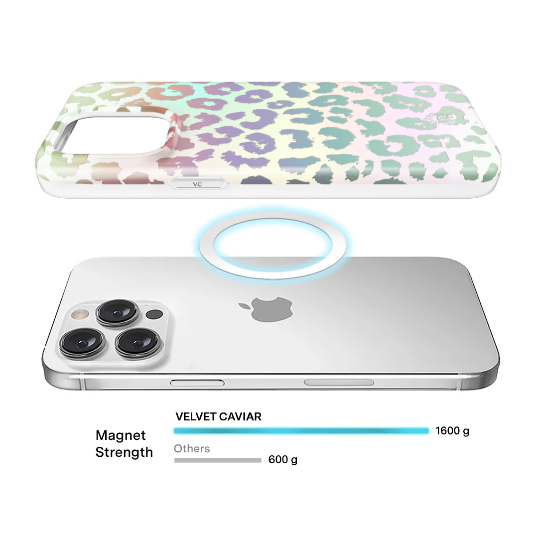 White Opal Leopard iPhone Case - Image 84