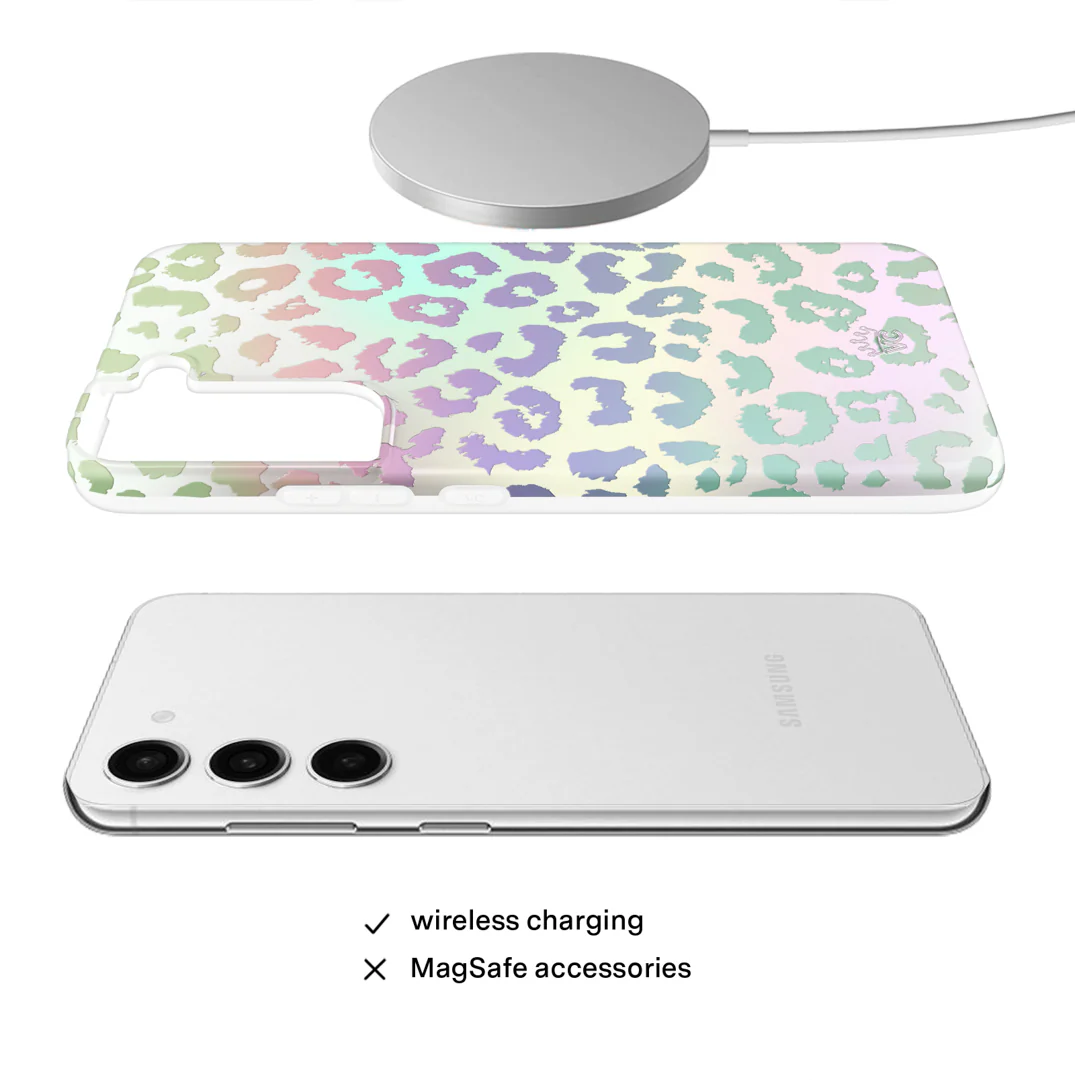 White Opal Leopard Samsung Case - Image 58