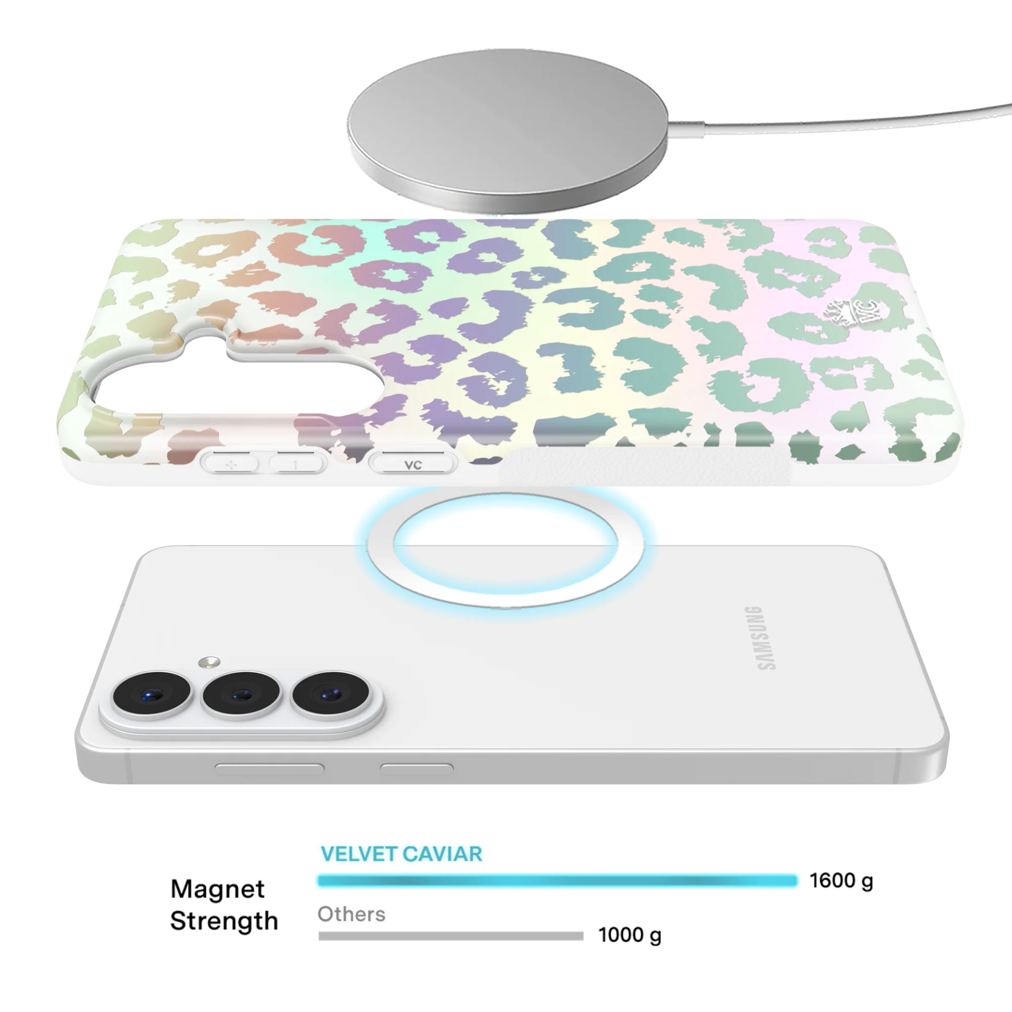 White Opal Leopard Samsung Case - Image 78
