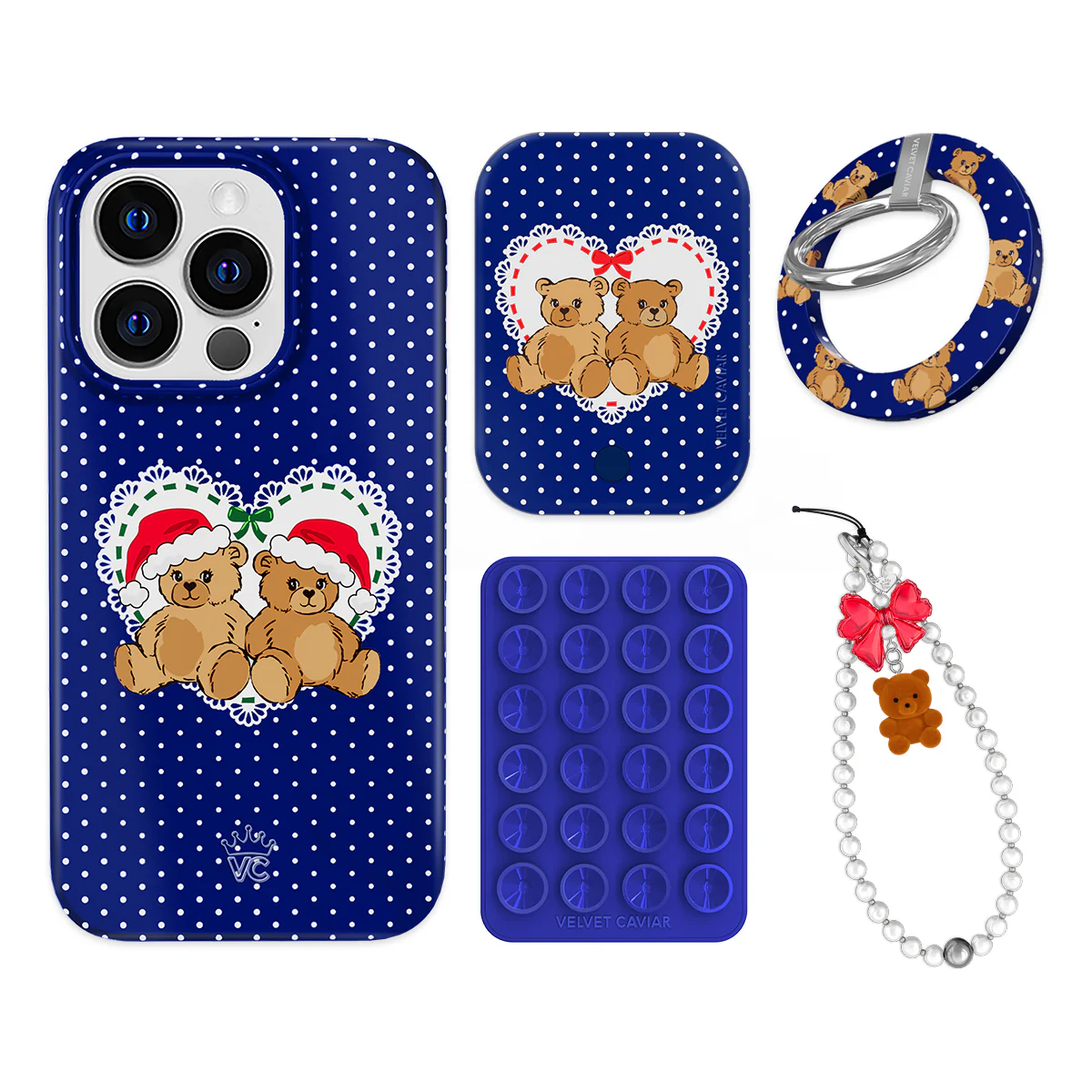 Winter Teddy iPhone Bundle Set - Grip - Image 2
