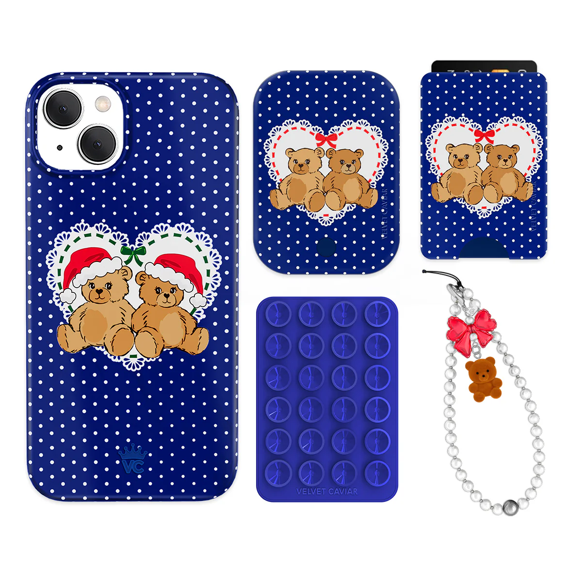 Winter Teddy iPhone Bundle Set - Wallet - Image 14