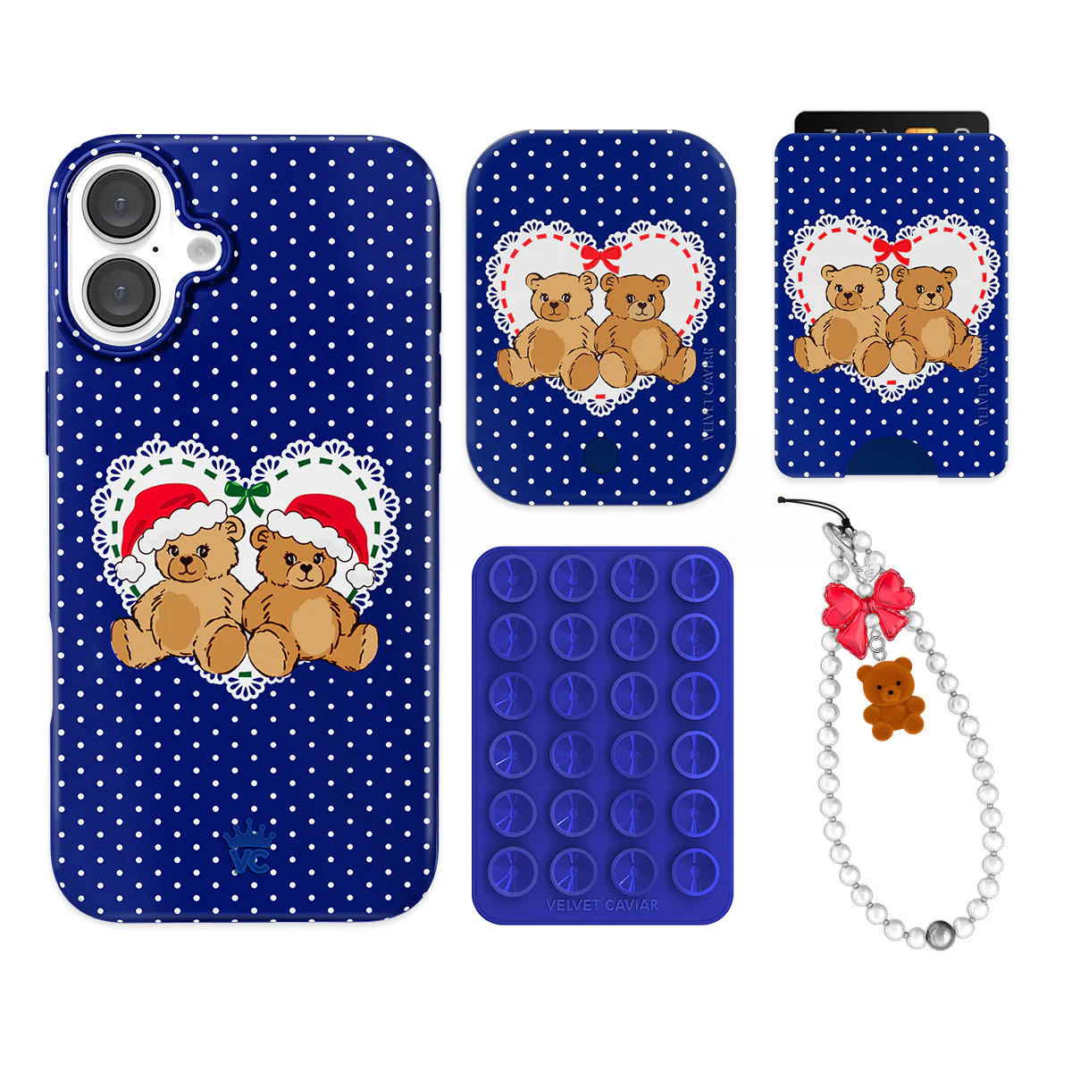 Winter Teddy iPhone Bundle Set - Wallet - Image 15