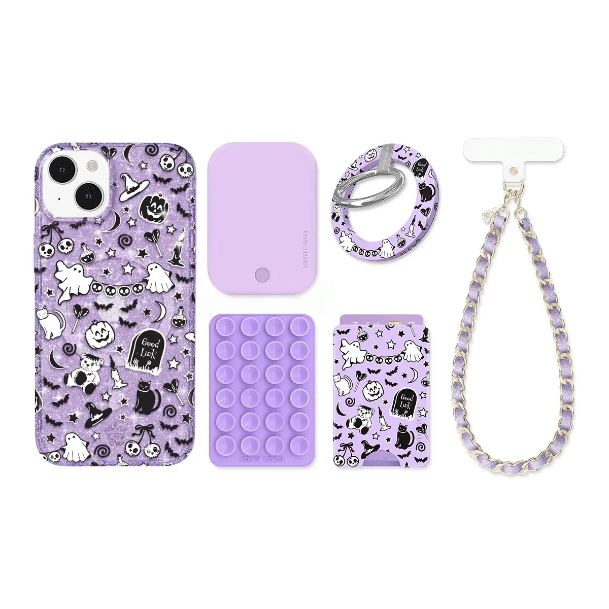 Witchy Lilac Glitter iPhone Bundle Set - Image 16