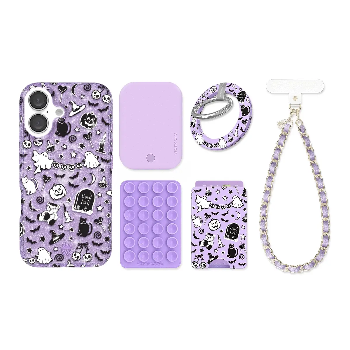 Witchy Lilac Glitter iPhone Bundle Set - Image 8