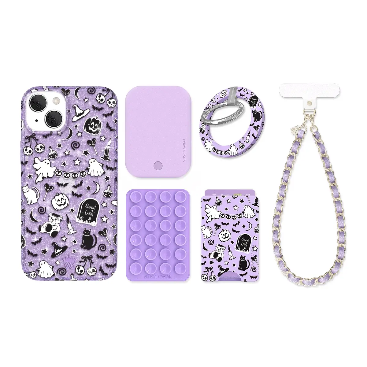 Witchy Lilac Glitter iPhone Bundle Set - Image 9