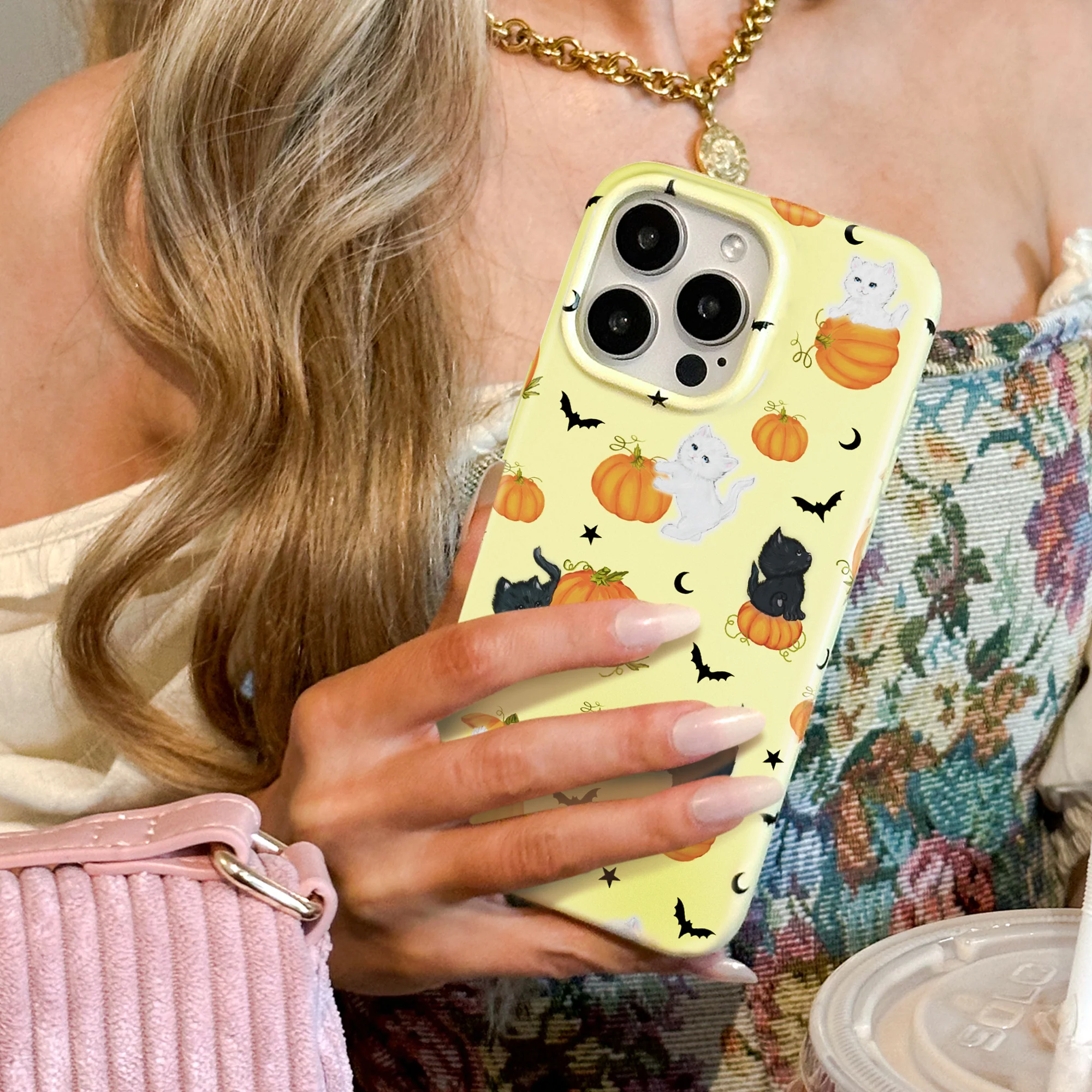Purrfect Pumpkins iPhone Case - Image 32